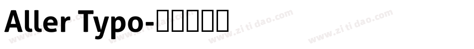 Aller Typo字体转换